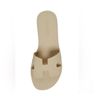 Steve Madden Hadyn-J Natural slides size 8